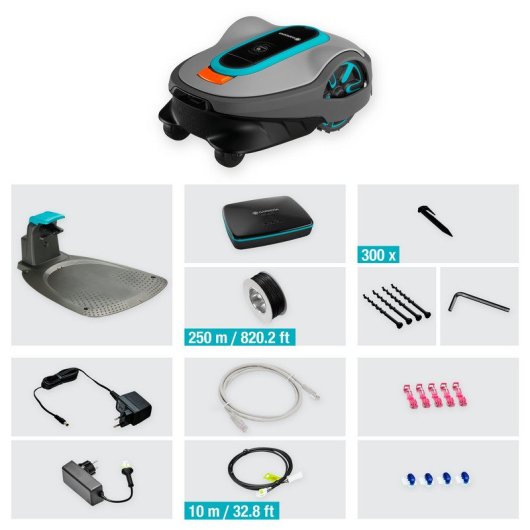 Gardena Smart Sileno Life Set Robot Cortacésped a Batería 1500m2