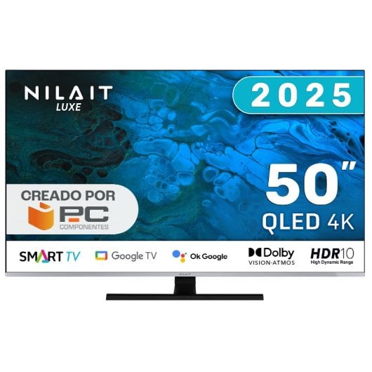 Nilait Luxe 50" UC8003S QLED UHD 4K Dolby Atmos VRR Google TV Subwoofer Filmmaker