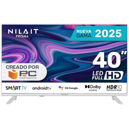 Nilait Prisma 40FC7002S Téléviseur intelligent LED Full HD sans cadre 40" Blanc
