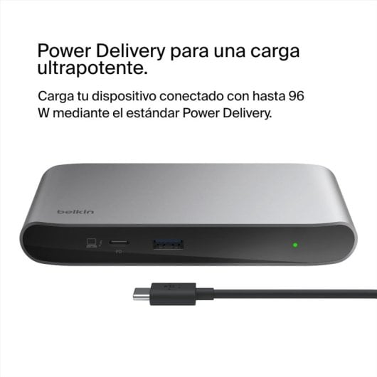 Belkin INC013VFSGY hub di interfaccia Thunderbolt 4 40000 Mbit/s Nero, Grigio