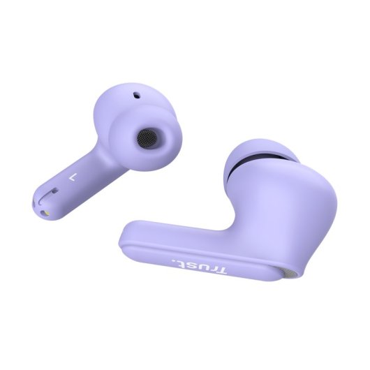 CASQUE IN-EAR BLUETOOTH TRUST YAVI 25297 LILAS ENC BASE DE CHARGEMENT USB-C COMMANDE TACTILE 23h