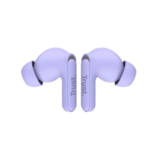 CASQUE IN-EAR BLUETOOTH TRUST YAVI 25297 LILAS ENC BASE DE CHARGEMENT USB-C COMMANDE TACTILE 23h