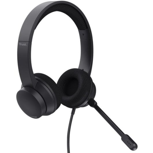 Trust HS-260 Auriculares Alámbrico de Oficina/Centro de llamadas USB-ENC para PC Negro