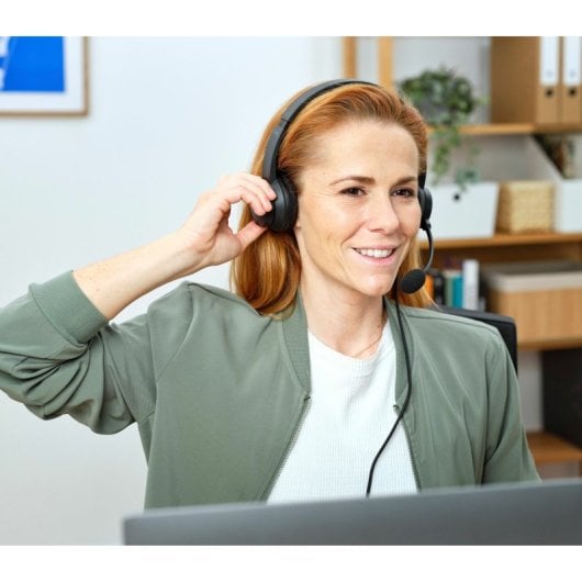 Trust HS-260 Auriculares Alámbrico de Oficina/Centro de llamadas USB-ENC para PC Negro