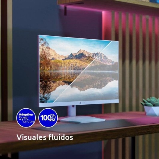 Écran PC Alurin CoreVision ALU-27-100IPS-F 27" Full HD 100Hz IPS FreeSync Blanc Temps de réponse 5 ms