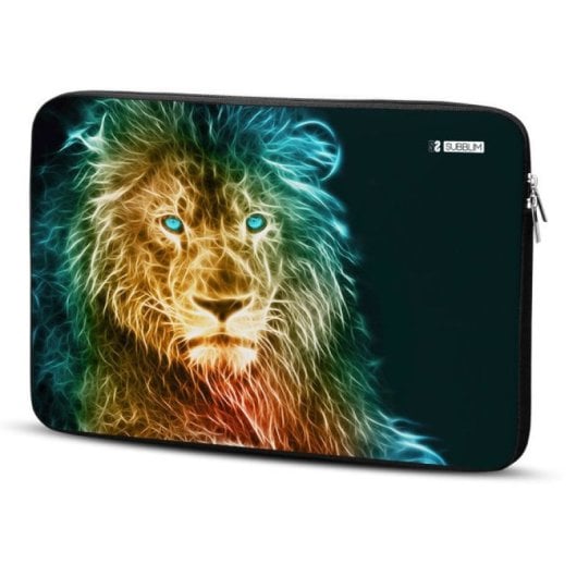 Subblim Funda Neopreno Trendy Sleeve Neo Lion para Portátil de 13.3-14"