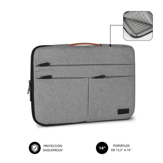 Subblim Air Padding 360 Sleeve Hellgrau für 13,3-14" Laptop