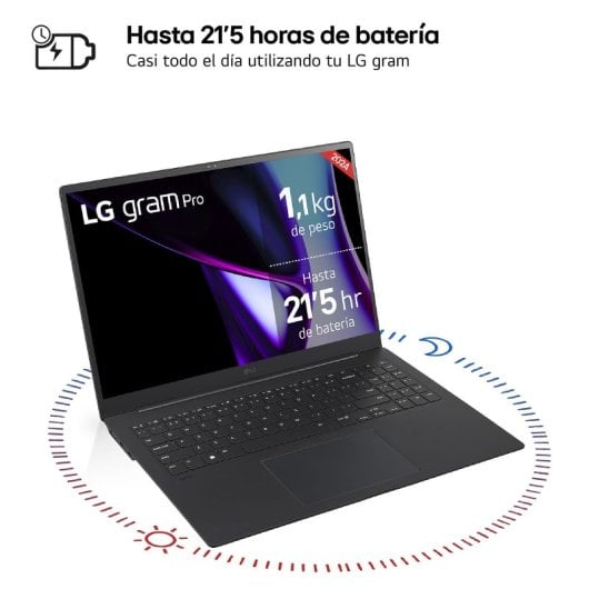 LG Gram Pro 16Z90SP-K.AD75B Intel Evo Ultra 7 155H/32GB/512GB SSD/16"