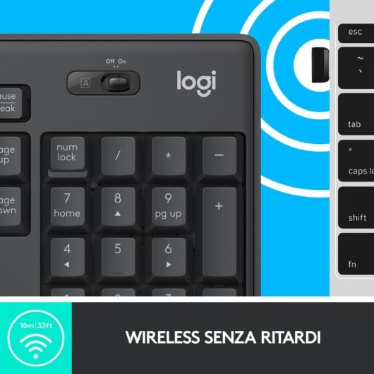 Logitech MK295 Silent Wireless Combo de Teclado y Ratón Inalámbricos Teclado Italiano