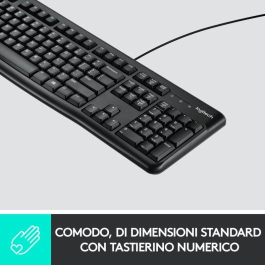 Logitech K120 Teclado USB Layout Italiano