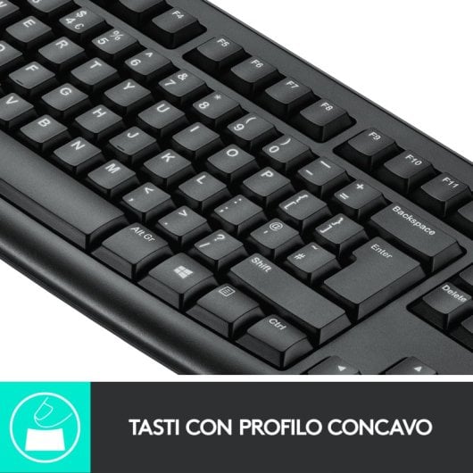 Logitech Wireless MK270 Combo Teclado y Ratón Inalámbrico Teclado Italiano