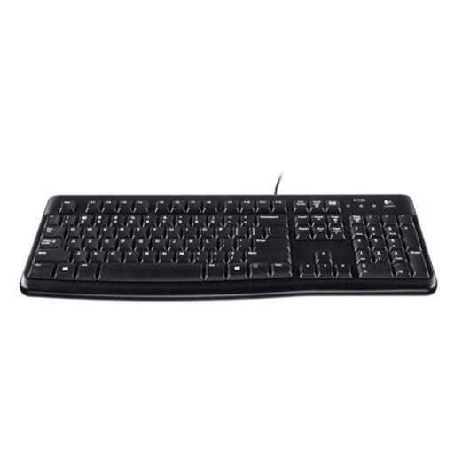 Logitech Desktop MK120 Tastatur Maus enthalten USB QWERTY Italienisch Schwarz