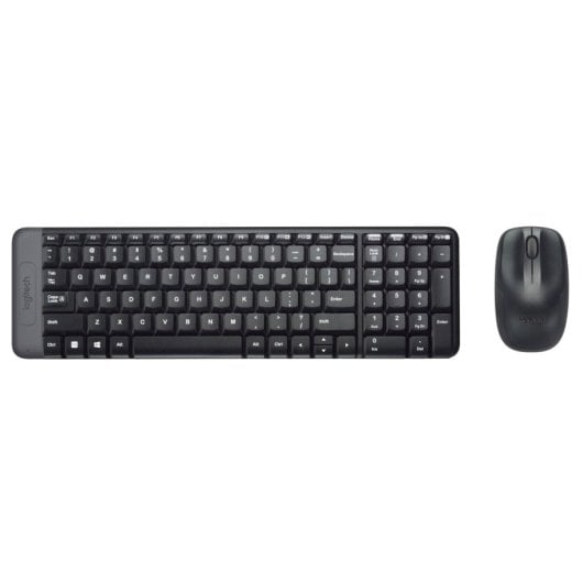 Logitech MK220 Combo Teclado y Ratón Inalámbricos Negros Teclado Italiano