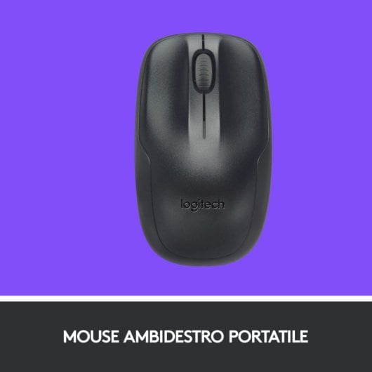 Logitech MK220 Combo Teclado y Ratón Inalámbricos Negros Teclado Italiano