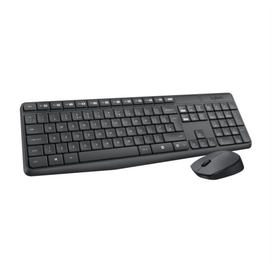Logitech MK235 Combo Teclado + Ratón Inalámbrico Inalámbrico Gris Layout Italiano