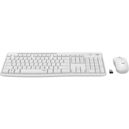 Logitech MK295 Silent Wireless Combo Teclado + Ratón Inalámbrico Blanco Teclado Italiano