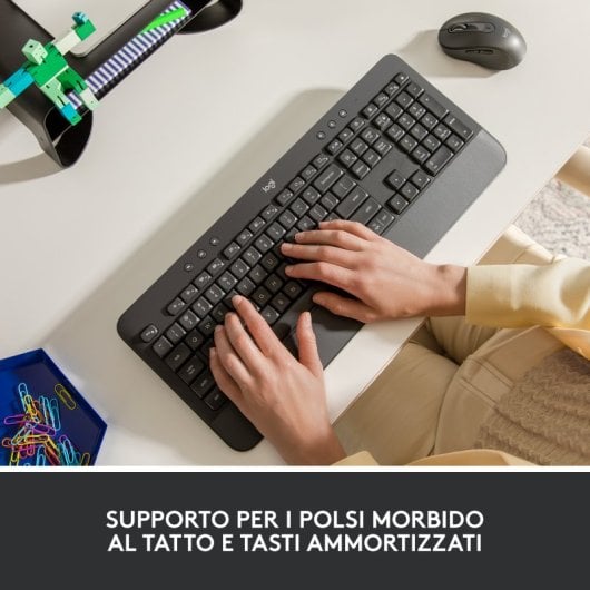 Logitech Signature K650 Teclado Inalámbrico Bluetooth Grafito Teclado Italiano