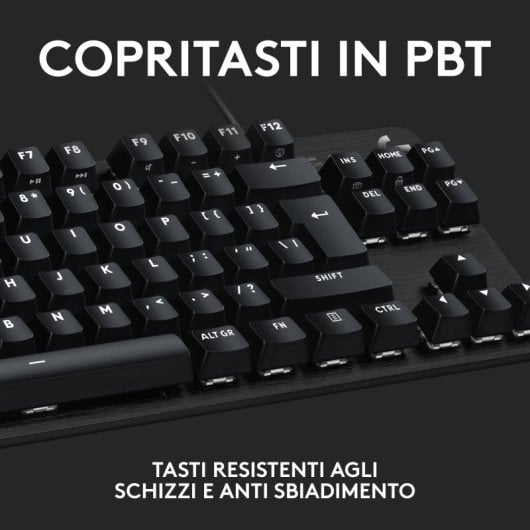 Logitech G413 TKL SE Teclado Gaming Mecánico Retroiluminado Teclado Italiano