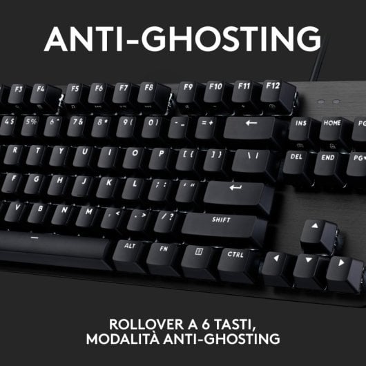 Logitech G413 TKL SE Teclado Gaming Mecánico Retroiluminado Teclado Italiano