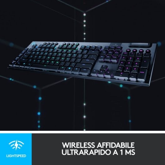 Logitech G915 Teclado Mecánico Gaming Inalámbrico RGB GL Táctil Teclado Italiano
