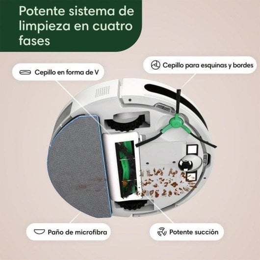 Aspirador Robô com Mopa iRobot Roomba Combo Essential Navegação por Sensores 2.600Pa Controlo por Voz
