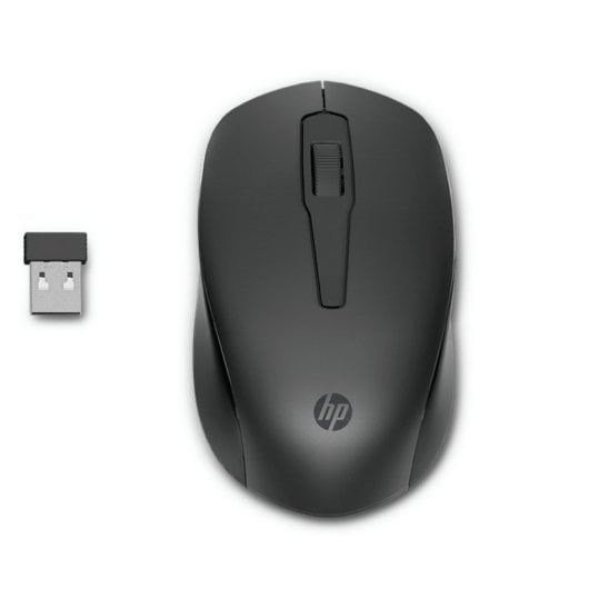 HP 150 Ratón Inalámbrico hasta 1600 PPP Conexión 2,4GHz Tres Botones y Rueda Desplazable Negro