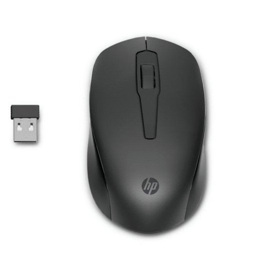 Mouse HP 150 Wireless 2,4 GHz 1600 DPI Ambidestro Nero 3 Pulsanti