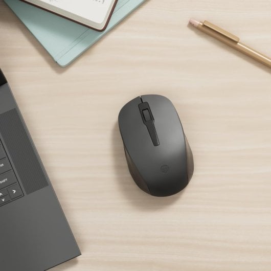HP 150 Ratón Inalámbrico hasta 1600 PPP Conexión 2,4GHz Tres Botones y Rueda Desplazable Negro