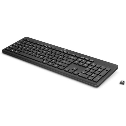 HP 230 Teclado Inalámbrico Puerto USB-A, Conexión Inalámbrica 2,4GHz, Windows, Negro