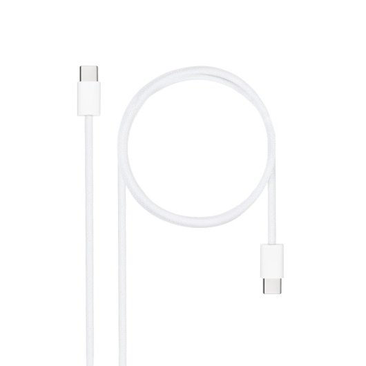 Nanocable 10.01.6002-CO USB 2.0 Typ-C Kabel 60W 480Mbps 2m Weiß