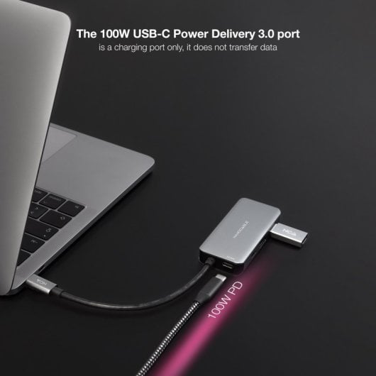 Nanocable Docking Hub 5 en 1 USB-C a USB 3.2/USB-C/USB-C PD