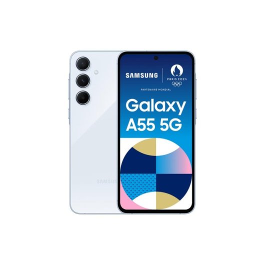 Samsung Galaxy A55 5G 8 Go Bleu Clair 6,6" 128 Go Double SIM