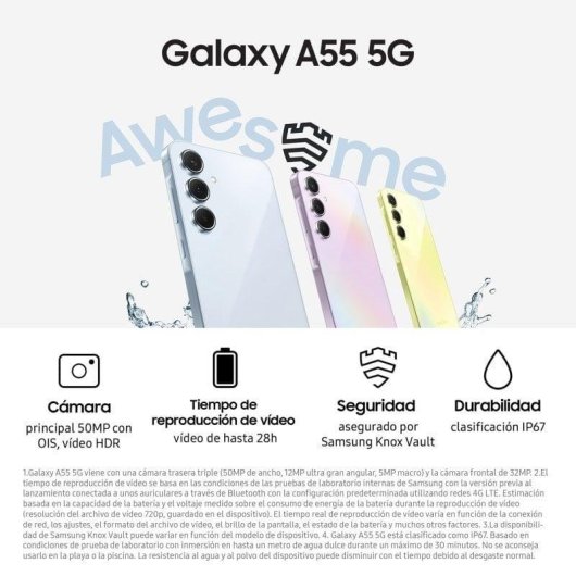 Samsung Galaxy A55 5G 8GB 256GB 6.6" Violet