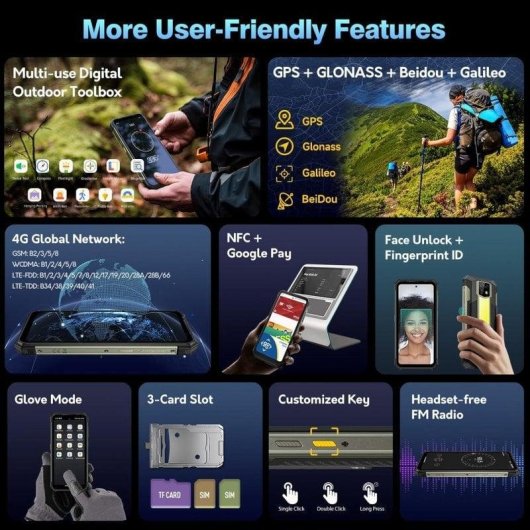 Ulefone Armor 24 4G 12GB 256GB 6.78" Nero