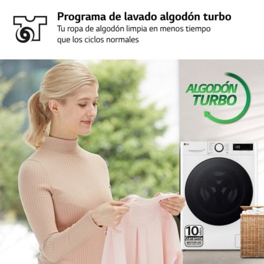 LG F2WR5S08AGW Máquina de Lavar Roupa 8Kg A Branca