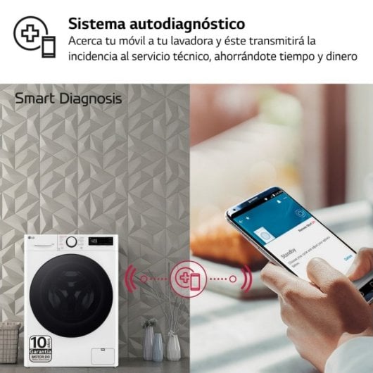 LG F4WR6013AGW Lavadora de Carga Frontal 13Kg A Blanca