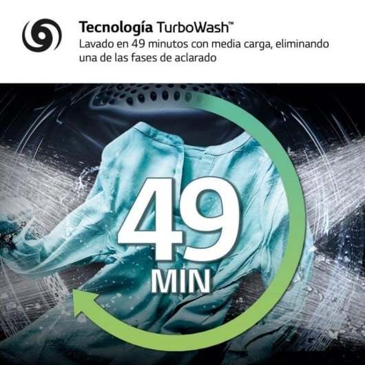 Lavasecadora LG 12kg A LSWD100E con bomba de calor y TurboWash