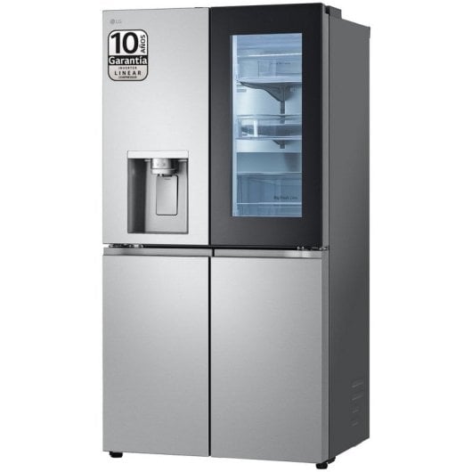 LG GMG960MBEE Frigorifero americano InstaView E Acciaio testurizzato Anti-impronta