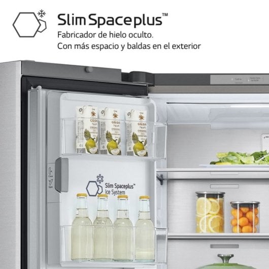 LG GMG960MBEE Frigorifero americano InstaView E Acciaio testurizzato Anti-impronta