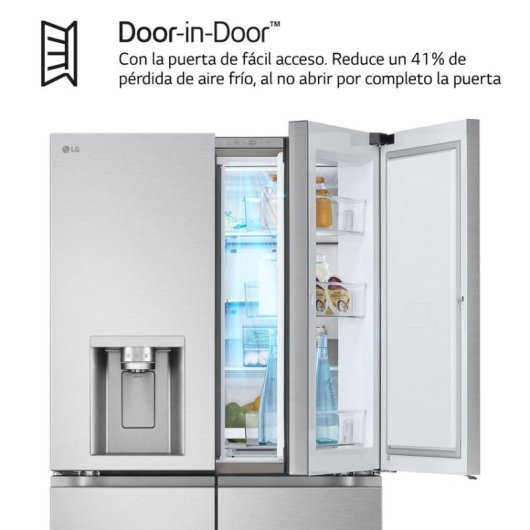 LG GMJ960MBJE Frigorífico Americano Door-in-Door E Acero Texturizado Antihuellas