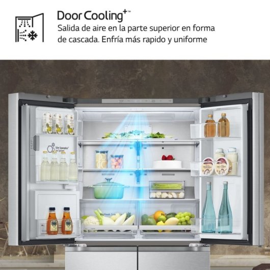 LG GMJ960MBJE Frigorífico Americano Door-in-Door E Acero Texturizado Antihuellas