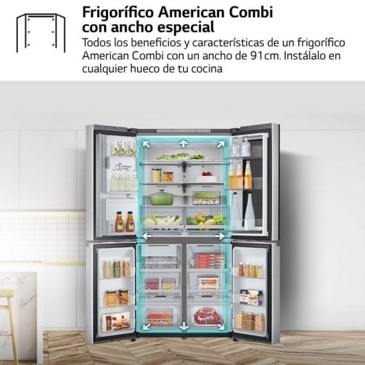 LG GML960PYBE Frigorífico Americano E Acero Inoxidable Antihuellas