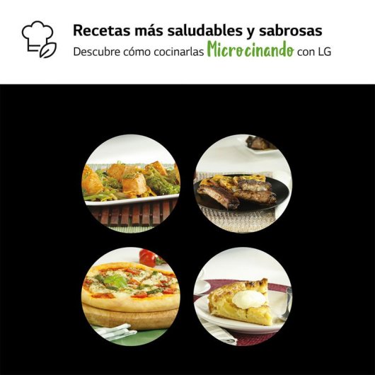 LG MH7032JAS Microondas con Grill 30L 900W Negro