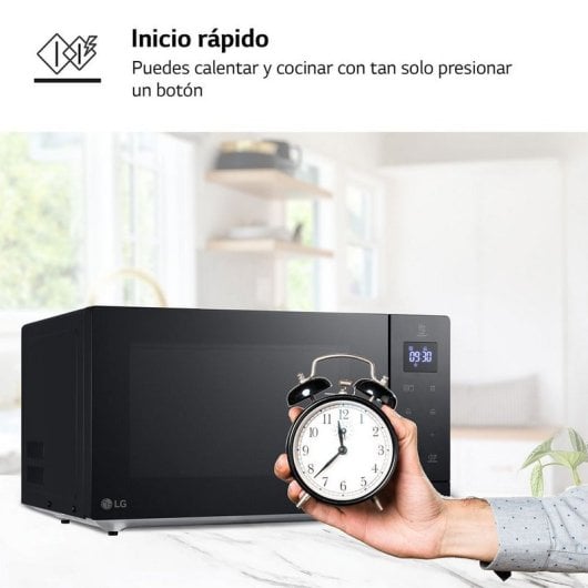 LG MH7032JAS Microondas con Grill 30L 900W Negro