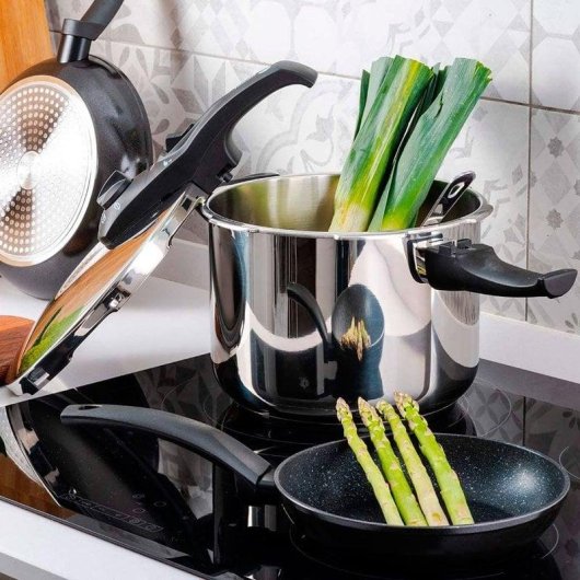 Olla a pressione Fagor Duo 6L Acciaio Inox 18/10 Induzione Sicurezza