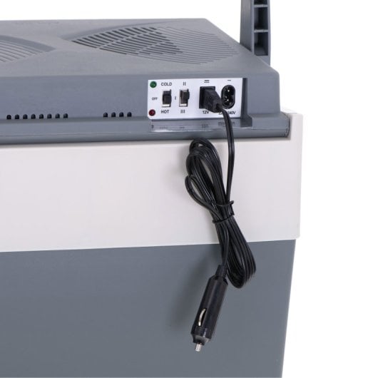 Briebe Cf1153 Réfrigérateur électrique portable pour voyage, voiture, camping, 28 L, connexion 12v et 220v, refroidit