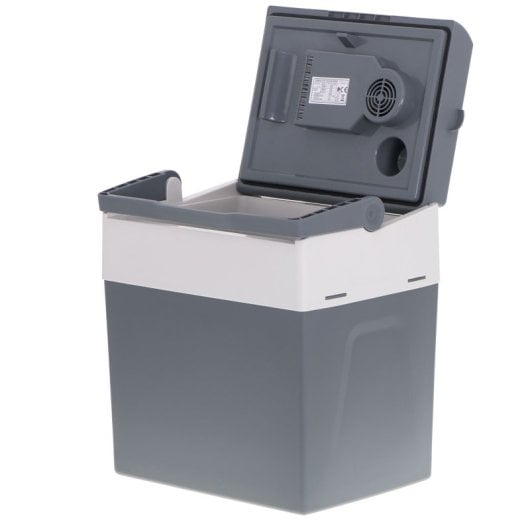 Briebe Cf1153 Réfrigérateur électrique portable pour voyage, voiture, camping, 28 L, connexion 12v et 220v, refroidit