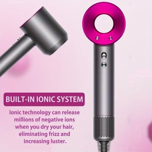 Sèche-cheveux Professionnel Arzopa Super Hair Dryer 1600W 3 Températures 3 Vitesses Ionique avec Accessoires Violet