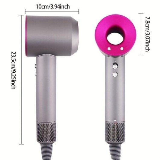 Phon Professionale Ionico Arzopa Super Hair Dryer 1600W 3 Velocità con Accessori Blu