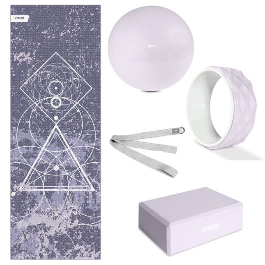 Pack De Yoga Kitwell-500 Lila Fitfiu Fitness